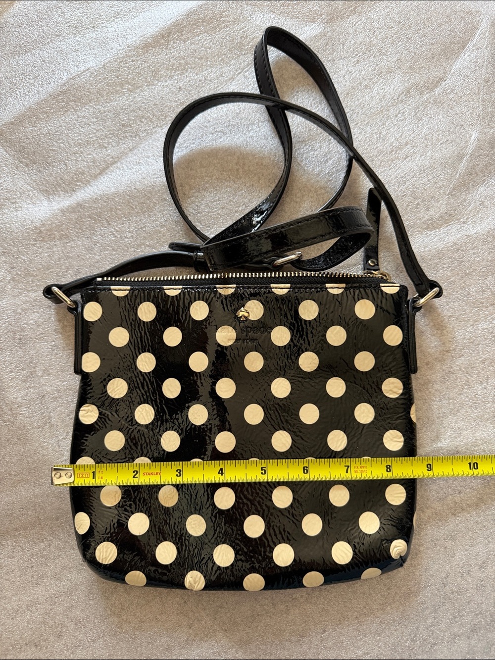 Kate Spade Polka Dot Crossbody Bag - Black and Cream